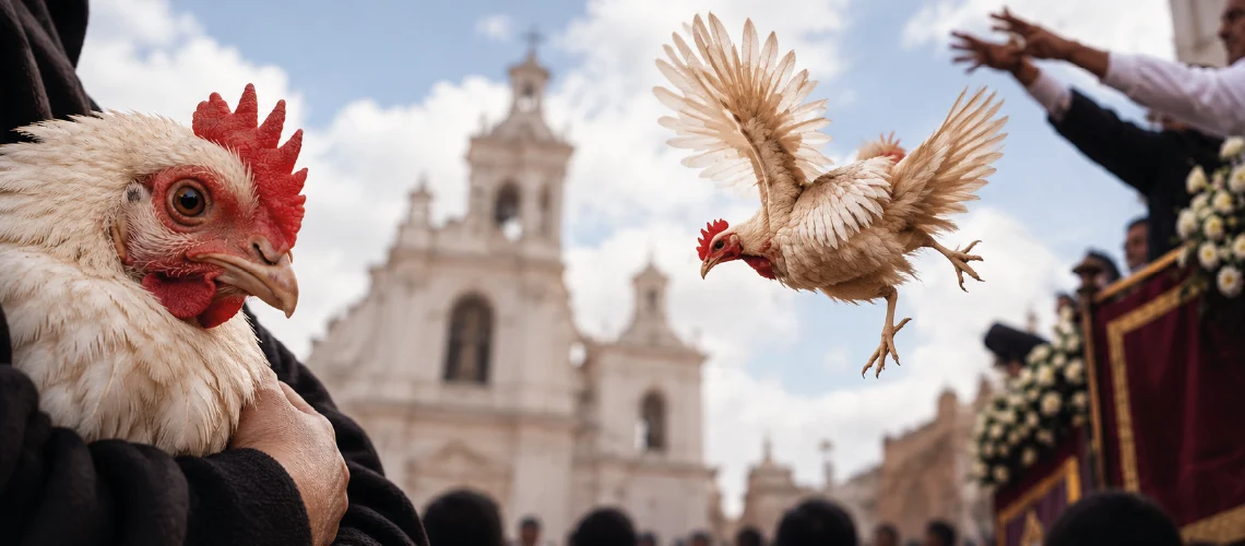 Gallinas maltratadas Loja